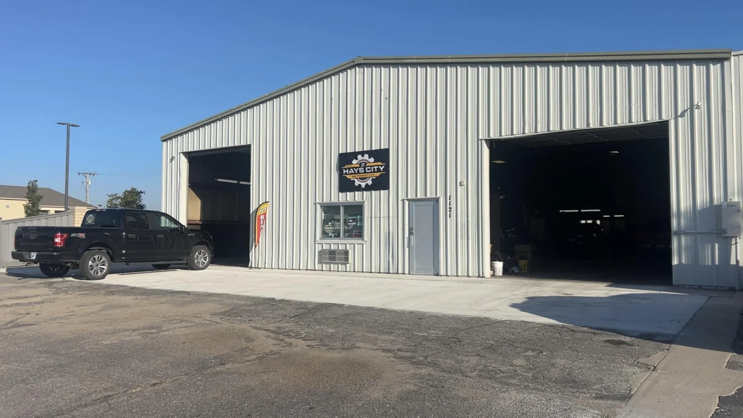 Hays City Auto shop building in Hays, Kansas
